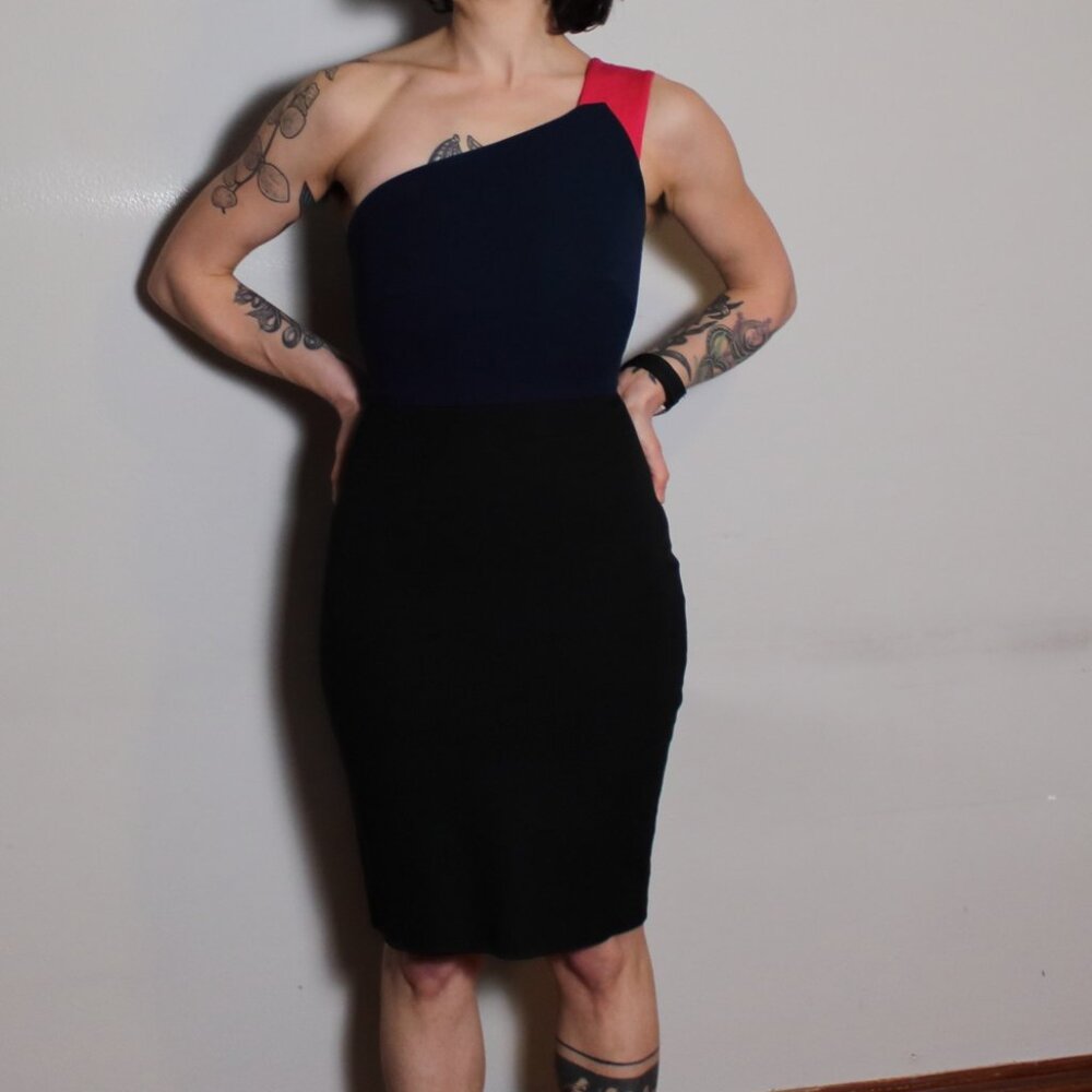 Banana Republic x Roland Mouret Color Block Sheath Dress 00P